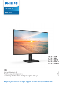 Priručnik Philips 24E1N1100A LED zaslon