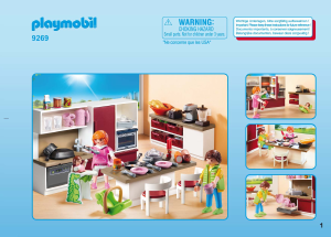 Hướng dẫn sử dụng Playmobil set 9269 Modern House Phòng bếp