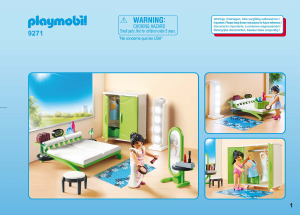 Hướng dẫn sử dụng Playmobil set 9271 Modern House Phòng ngủ