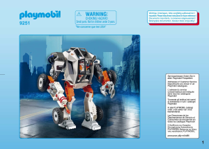 说明书 Playmobilset 9251 Adventure 特工TEC的机器人