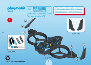 Instrukcja Playmobil set 9253 Adventure Mega dron