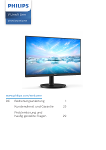 Bedienungsanleitung Philips 271V8LAB LED monitor