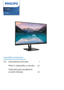 Manuál Philips 275S9JML S Line LED monitor