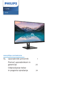 Priročnik Philips 275S9JML S Line LED-zaslon