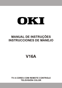 Manual de uso OKI V16A Televisor de LCD