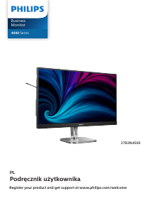 Instrukcja Philips 27B2N4500 Monitor LED