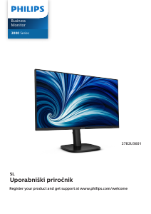Priročnik Philips 27B2U3601 LED-zaslon
