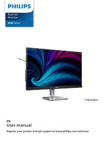 Bruksanvisning Philips 27B2U4601 LED skärm