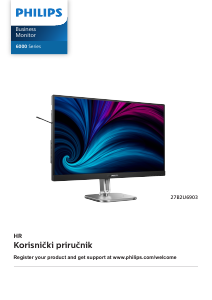 Priručnik Philips 27B2U6903 LED zaslon