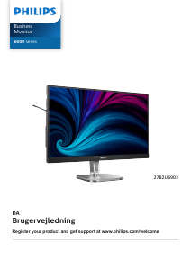 Brugsanvisning Philips 27B2U6903 LED-skærm