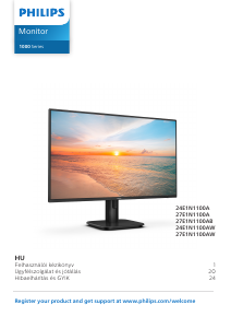 Használati útmutató Philips 27E1N1100A LED-es monitor