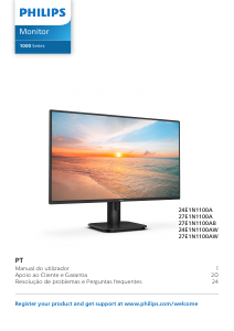 Manual Philips 27E1N1100A Monitor LED