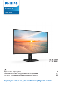 Посібник Philips 27E1N1200A Світлодіодний монітор