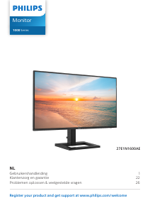 Handleiding Philips 27E1N1600AE LED monitor