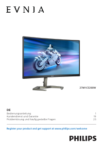 Bedienungsanleitung Philips 27M1C5200W Evnia LED monitor