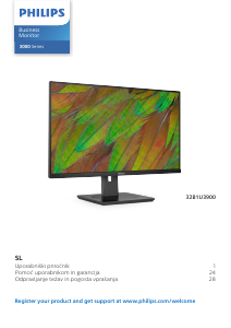 Priročnik Philips 32B1U3900 LED-zaslon