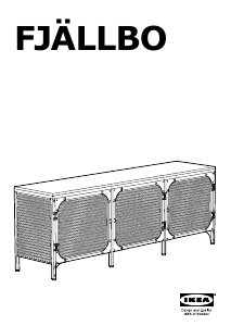 Kullanım kılavuzu IKEA FJALLBO (150x36x54) TV sehpası