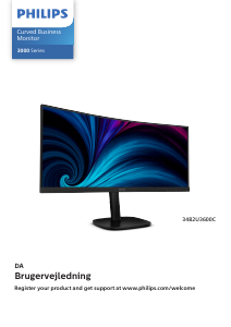 Brugsanvisning Philips 34B2U3600C LED-skærm
