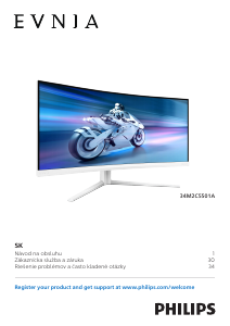 Návod Philips 34M2C5501A Evnia LED monitor