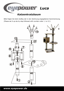 Manual Eyepower Luca Cat Tree