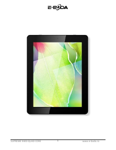 Manual E-Boda Supreme X400 Tabletă