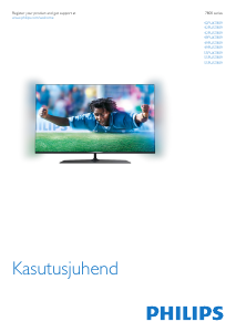 Kasutusjuhend Philips 55PUS7809 LED-teler