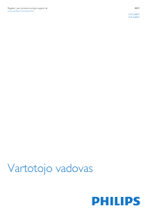 Vadovas Philips 55PUS8809 LED televizorius