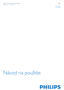 Návod Philips 55PUS8809 LED televízor