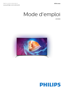 Mode d’emploi Philips 65PUS8700 Téléviseur LED