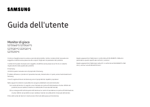 Manuale Samsung S27FG900XU Monitor LED
