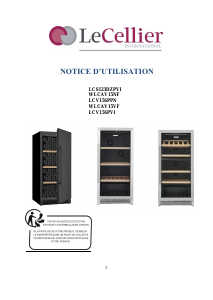 Mode d’emploi Le Cellier LCV156PPN Cave à vin