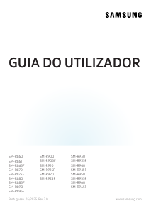 Manual Samsung SM-R955F Galaxy Watch Relógio inteligente