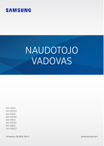 Vadovas Samsung SM-R960 Galaxy Watch Išmanusis laikrodis
