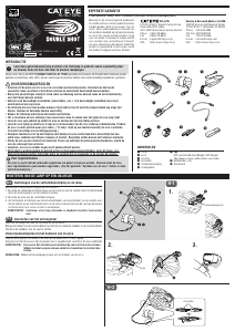 Handleiding Cateye HL-EL710RC Double Shot Fietslamp