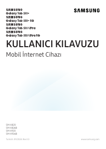 Kullanım kılavuzu Samsung SM-X820 Galaxy Tab S Tablet