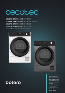 Manuale Cecotec Bolero Dresscode Dry 9330 Steel Asciugatrice