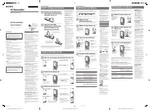 Bedienungsanleitung Sony ICD-P210 Diktiergerät