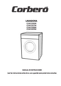 Manual de uso Corberó CLM 1208 W Lavadora