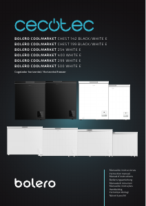 Bedienungsanleitung Cecotec Bolero CoolMarket Chest 199 Black E Gefrierschrank