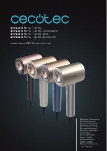 Kullanım kılavuzu Cecotec DryGlam Nano Plasma Champagne Saç kurutma makinesi