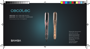 Bruksanvisning Cecotec AirLisse 2in1 ForceDry Champagne Plattång
