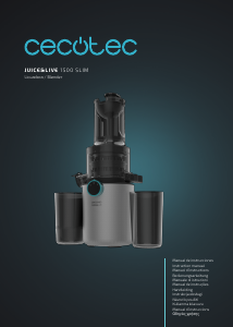 Bruksanvisning Cecotec Juice&Live 1500 Slim Juicepress