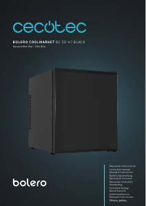Manual de uso Cecotec Bolero CoolMarket BC SD 47 Black Refrigerador