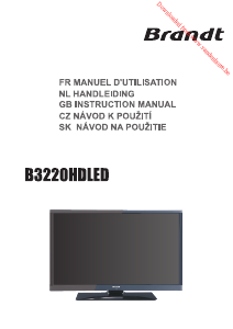 Manual Brandt B3220HDLED LED Television