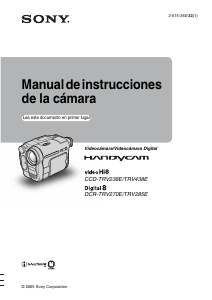 Manual de uso Sony DCR-TRV270E Videocámara