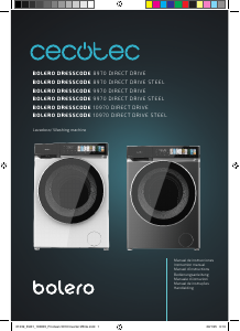 Mode d’emploi Cecotec Bolero DressCode 8970 Direct Drive Steel Lave-linge