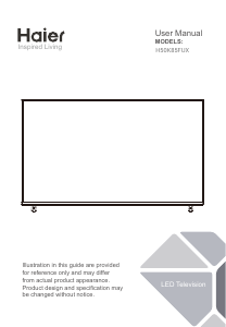 Manuale Haier H50K85FUX LED televisore