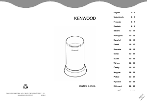 Mode d’emploi Kenwood CG100 Moulin à café