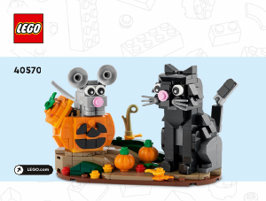 Manual Lego set 40570 Holiday & Events Halloween cat & mouse