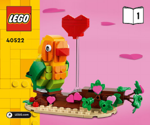 Brugsanvisning Lego set 40522 Holiday & Events Valentins-dværgpapegøjer